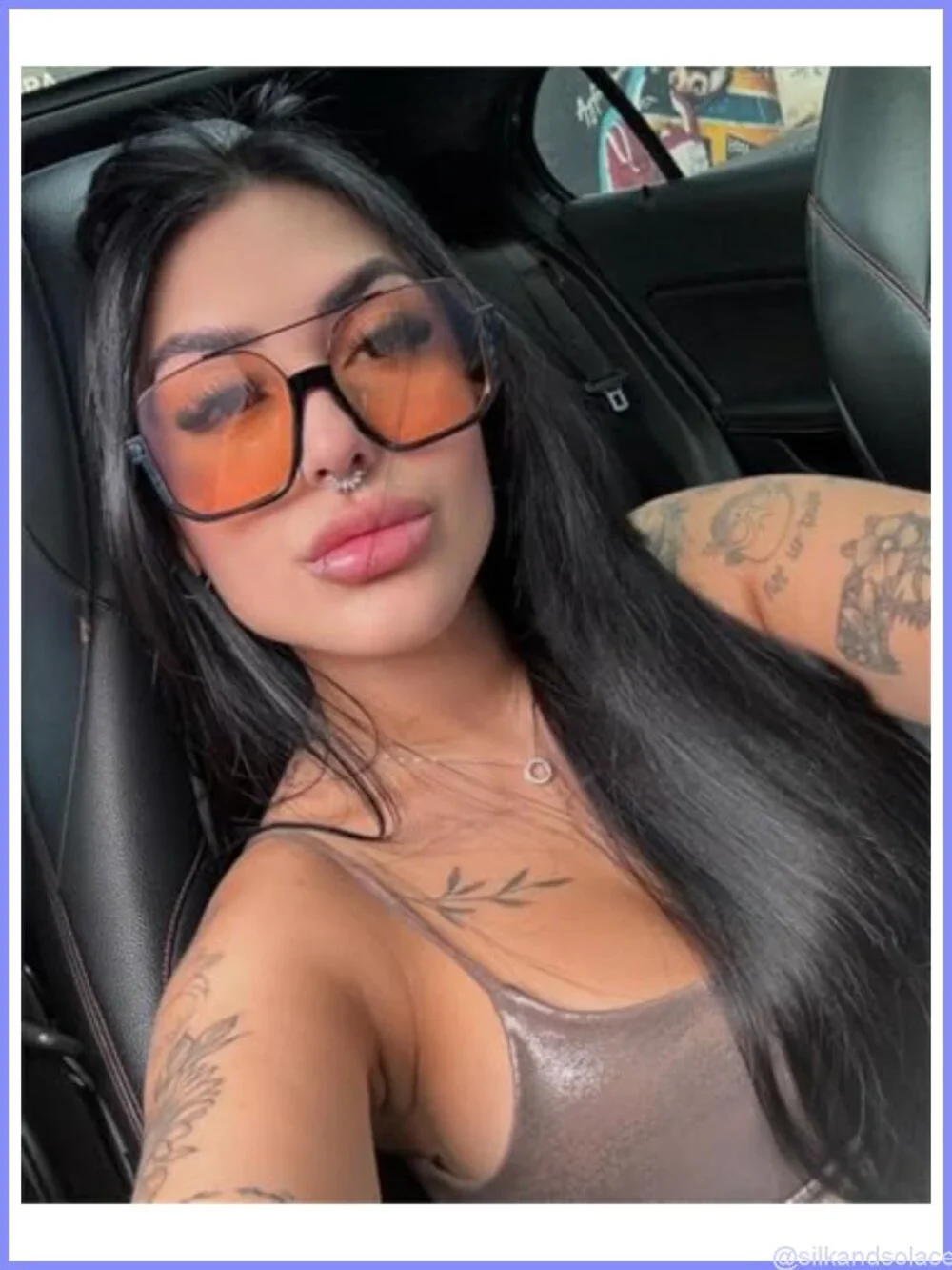 Oversized Square Aviator Sunglasses Semi-Rimless UV400 TAC Lenses